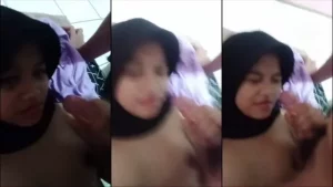 Abg Jilbab Hitam Pacar Mintak Di Kocokkin Sampai Crot Di Muka