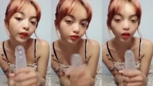 Abg Pirang Main Dildo Bikin Sange